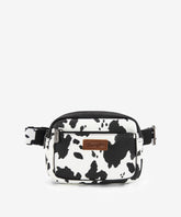 Wrangler Cow Print Fanny Pack Black