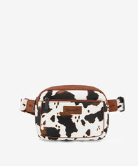 Wrangler Cow Print Fanny Pack Brown