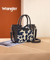 Wrangler Cow Print Mini Tote Bag Black