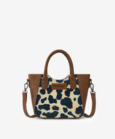 Wrangler Cow Print Mini Tote Bag Brown