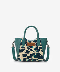 Wrangler_Cow_Print_Mini_Tote_Bag_Dark_Turquoise