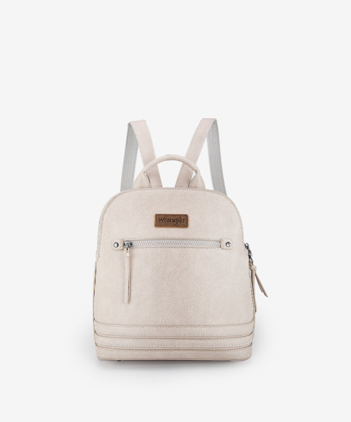 Wrangler Dome Zippered Backpack Beige