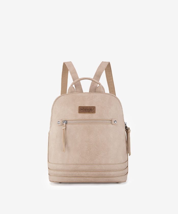 Wrangler Dome Zippered Backpack Tan