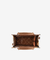 Wrangler Dual Sided Print Canvas Tote Bag Beige