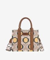 Wrangler Dual Sided Print Canvas Tote Bag Beige