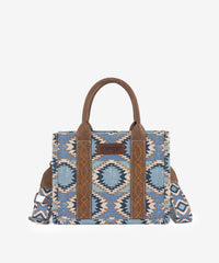 Wrangler Dual Sided Print Canvas Tote Bag Jean