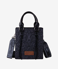 Wrangler Embossed Top Handle Mini Crossbody Black