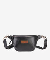 Wrangler Full Grain Leather Fanny Pack Black