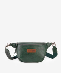Wrangler Full Grain Leather Fanny Pack Green