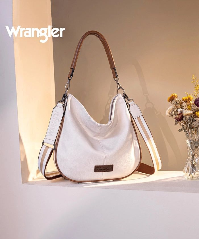 Wrangler Hobo Crossbody Bag Beige Brown