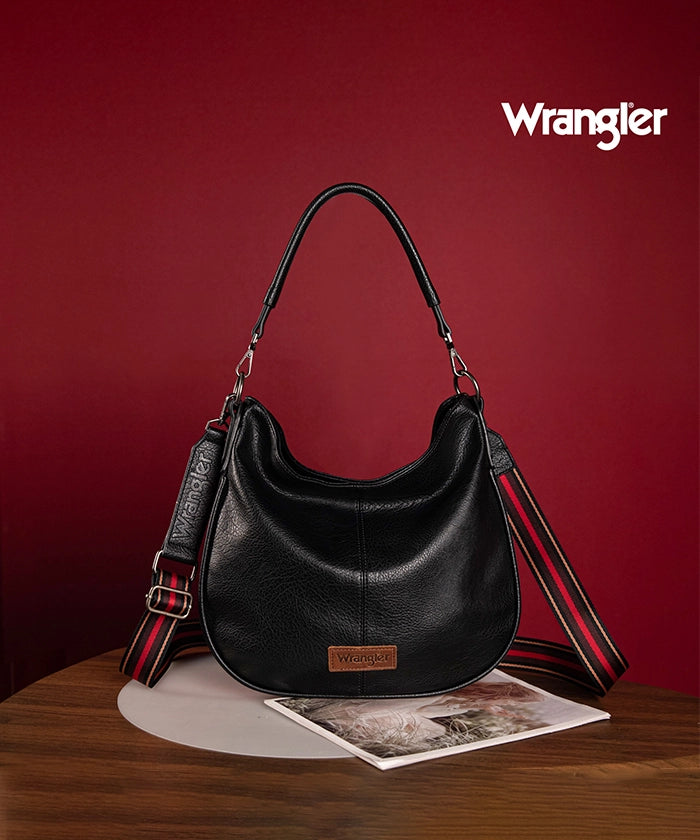 Wrangler Hobo Crossbody Bag Black