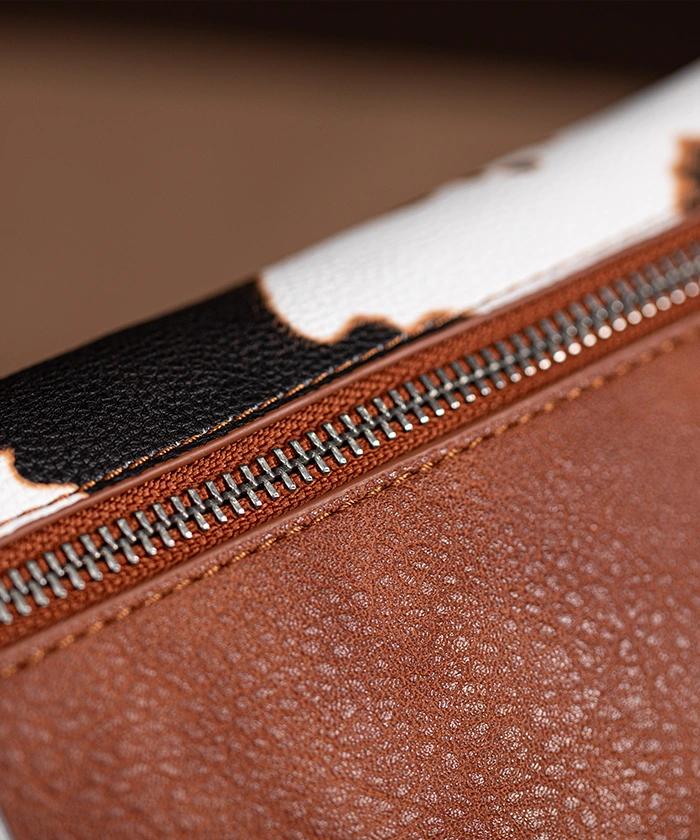 Wrangler Leather Printed Wristlet  Brown