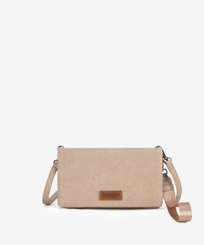 Wrangler Leather Printed Wristlet Khaki