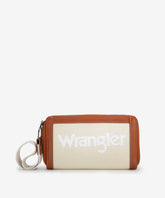 Wrangler Leather Trim Canvas Wallet