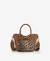 Wrangler Western Leopard Print Tote Bag Brown