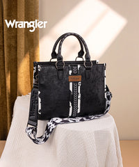 Wrangler_Print_Whipstitch_Concealed_Carry_Tote_Bag_Black