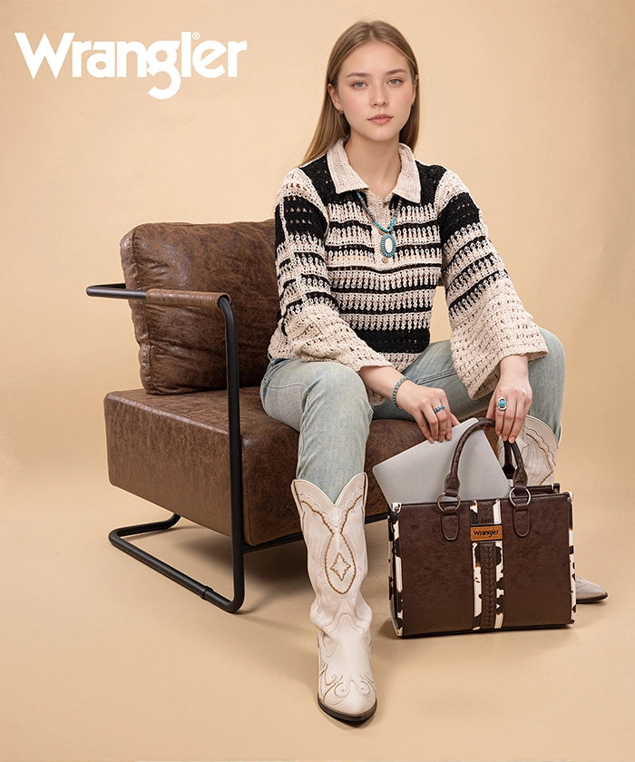 Wrangler_Print_Whipstitch_Concealed_Carry_Tote_Bag_Coffee