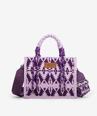 Wrangler Southwestern Print Rope Tote Bag Purple