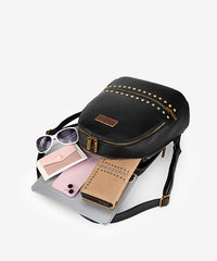 Wrangler Studded Zippered Backpack Black