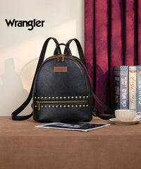Wrangler Studded Zippered Backpack Black
