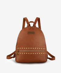 Wrangler Studded Zippered Backpack Brown