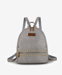Wrangler Studded Zippered Backpack Grey