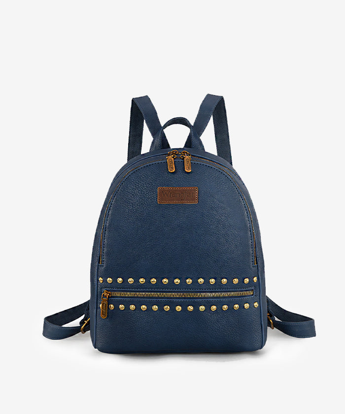Wrangler Studded Zippered Backpack Navy