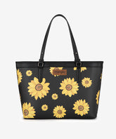 Wrangler Sunflower Print Tote Bag Black