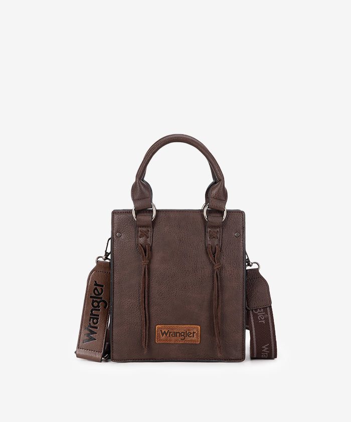 Wrangler Tassel Top Handle Crossbody Coffee