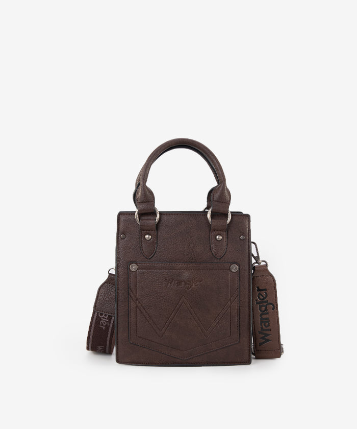 Wrangler Tassel Top Handle Crossbody Coffee
