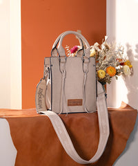 Wrangler Tassel Top Handle Crossbody Khaki