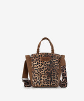 Wrangler Western Braided Handle Leopard Tote Bag Brown