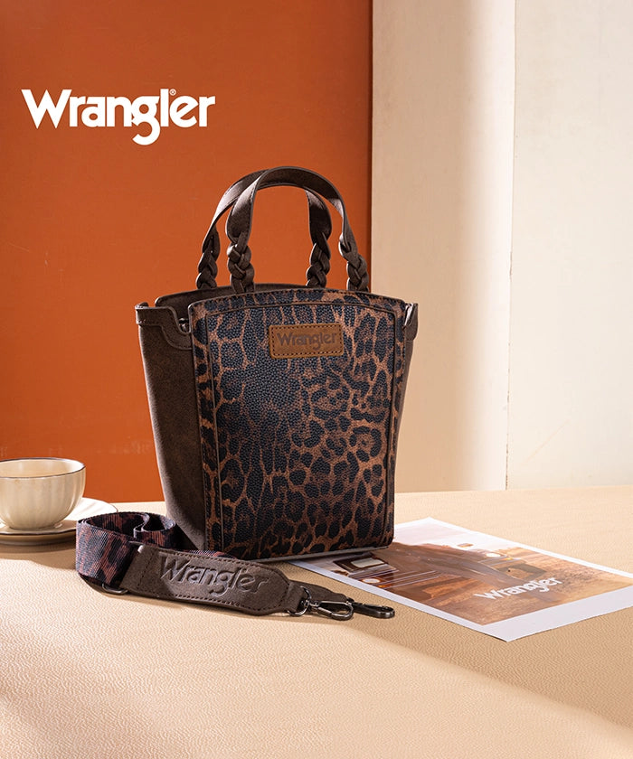 Wrangler_Western_Braided_Handle_Leopard_Tote_Bag_Coffee