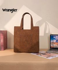 Wrangler Western Leopard Print Tote Bag Brown