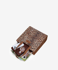 Wrangler Western Leopard Print Tote Bag Brown