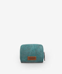 Wrangler Western Tooled Bi-Fold Wallet Turquoise