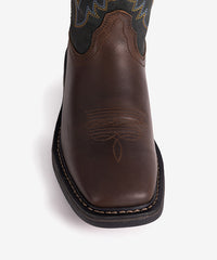 Men’s Vintage Patchwork Embroidered Heritage Boots