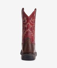 Men’s Wild Scarlet Bold Leather & Embroidered Shaft Western Boots