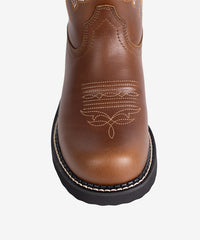 Women‘s Fat Baby Western Boots with Embroidery in Premium Leather