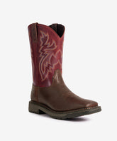 Men’s Wild Scarlet Bold Leather & Embroidered Shaft Western Boots
