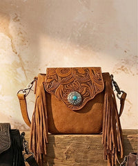 Montana West Flap Fringe Crossbody Purse