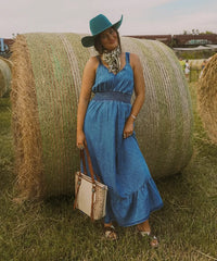 Trinity Ranch Floral Tooled Concho Tote Bag Set-Country Glam Outfits