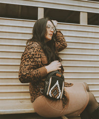 Wrangler Aztec Knitted Sling Bag