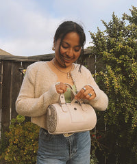 Montana West Western Tooled Buckle Mini Barrel Bag
