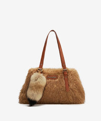 Montana West Plush Faux Fur Bag