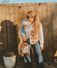 Wrangler Denim-textured Sling Bag-Country Glam Outfits