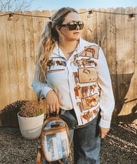 Wrangler Denim-textured Sling Bag-Country Glam Outfits