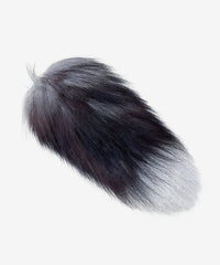 Montana West Faux Fur Keychain Tail | Fox Tail Bag Charm in GREY