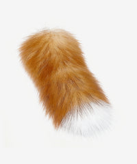 Montana West Faux Fur Keychain Tail | Fox Tail Bag Charm in Tan