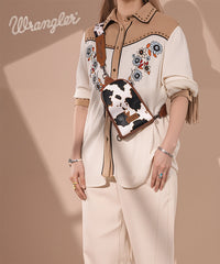 Wrangler Cow Print Sling Bag